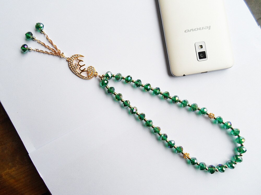 Crystal Charm Muslim Prayer Beads