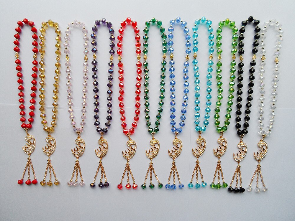 Crystal Charm Muslim Prayer Beads