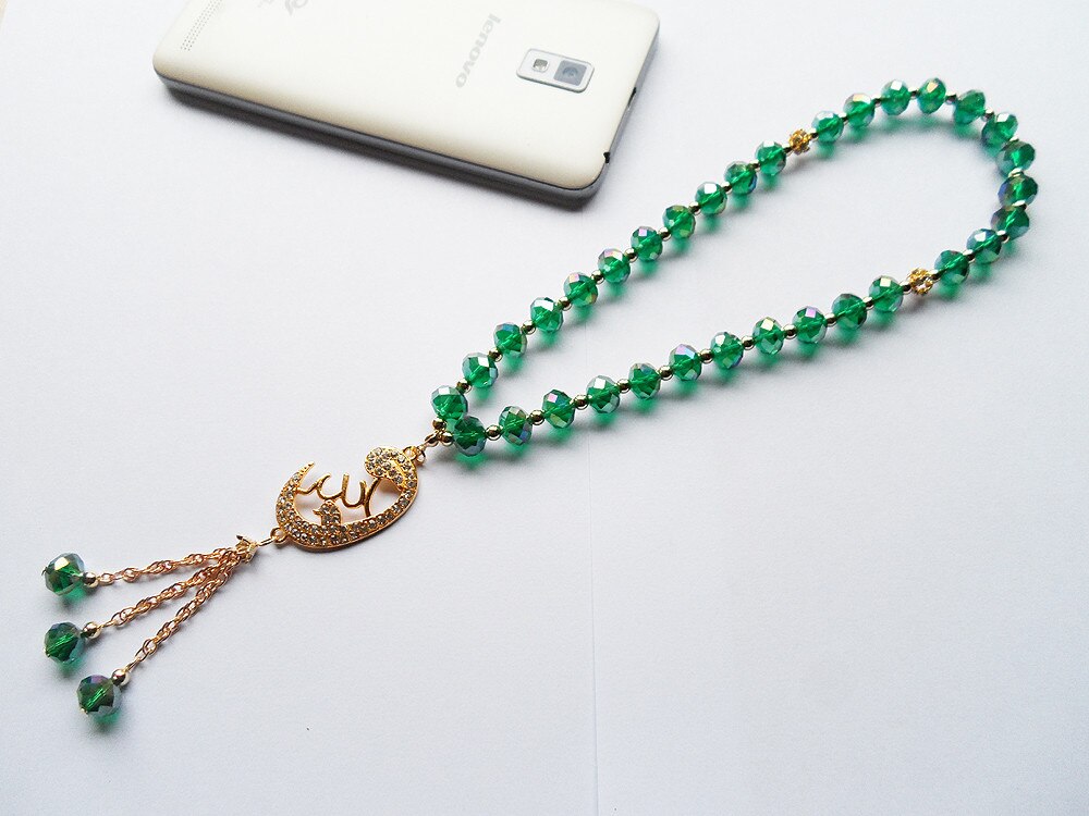 Crystal Charm Muslim Prayer Beads