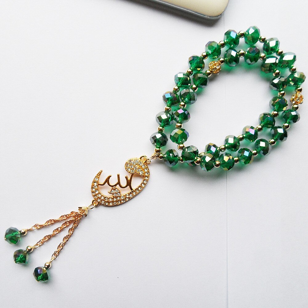 Crystal Charm Muslim Prayer Beads