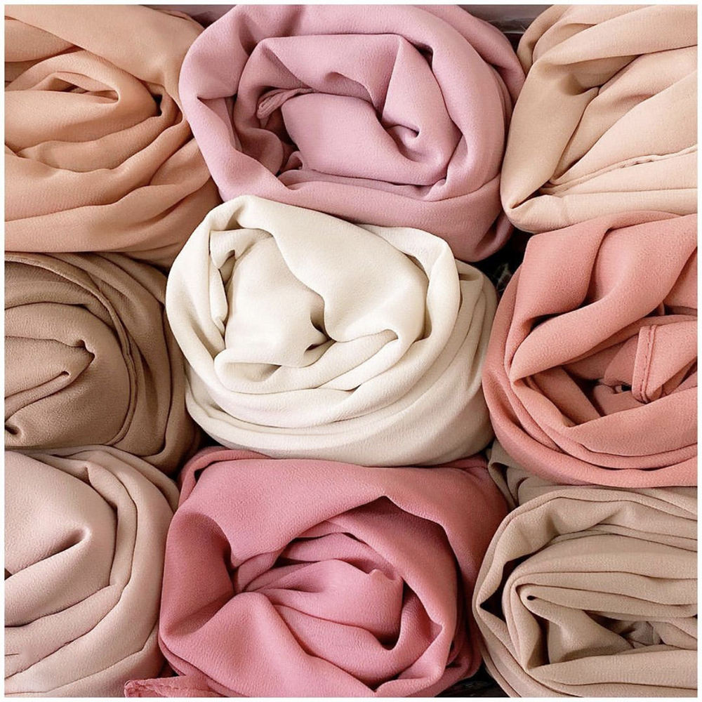 Solid Color Muslim Chiffon Hijab